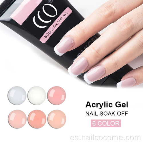 Venta caliente HEMA Gel de poli de etiqueta privada gratis para extensión Gel de gel de uñas de belleza